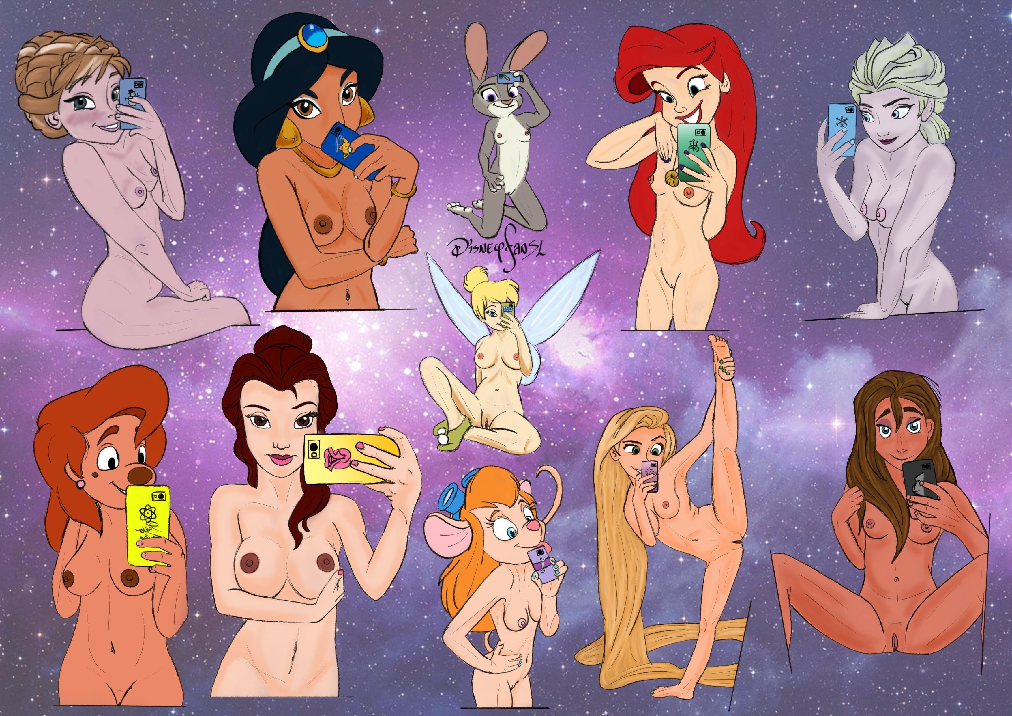 Disney characters naked