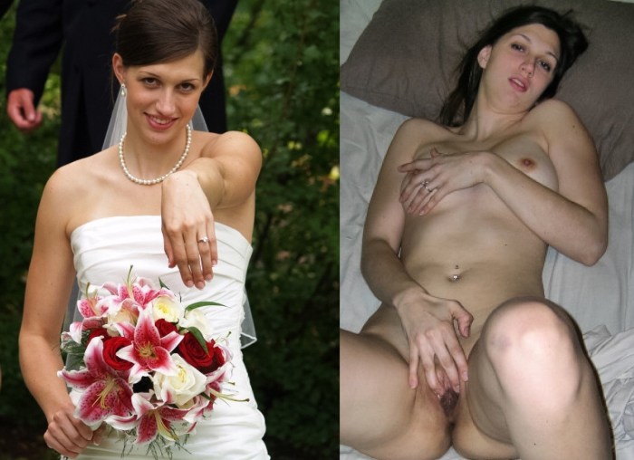Bride girls without panties