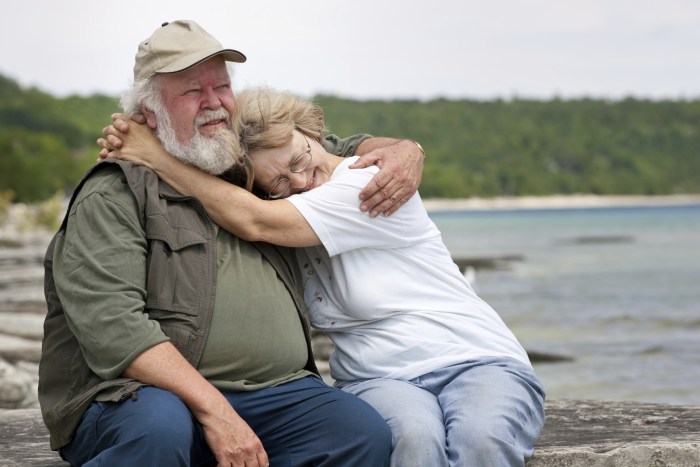 Man and woman in nature