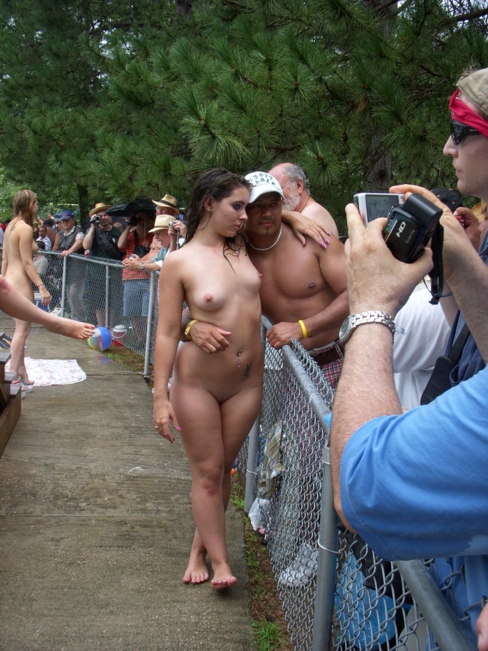 Girls nudist on the street