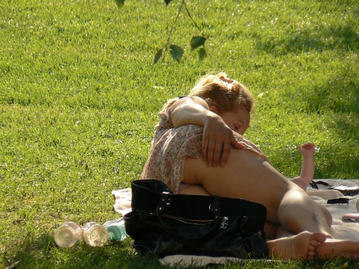 Naked on the beach with a hidden camera