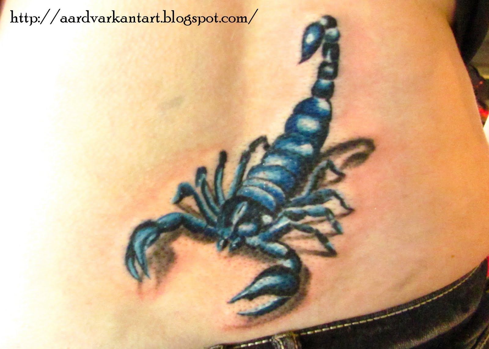 scorpio tattoo amatuer homemade