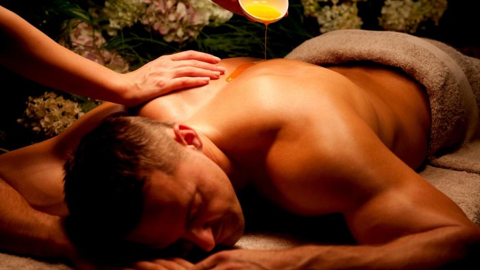 Erotic massage four hands