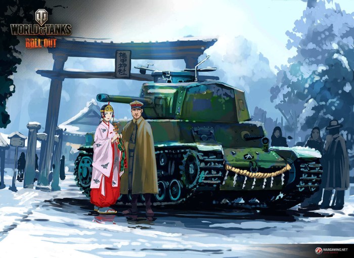 Beautiful landscapes with tanks