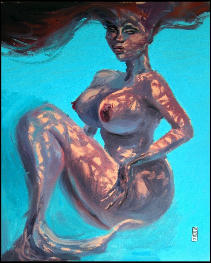 Mermaid with big tits