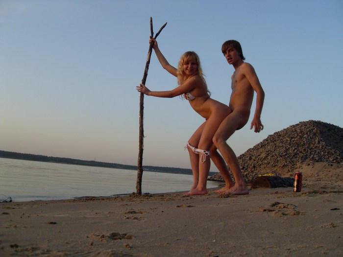 Girls on the beach Private nude