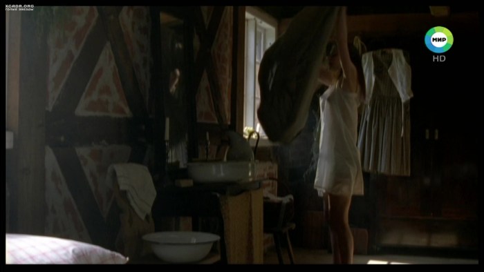 Elizabeth Boyarskaya in underwear in the film