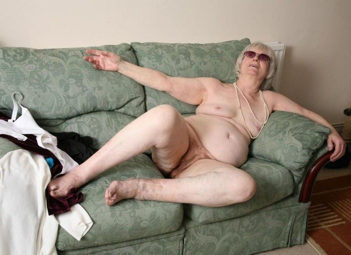 Naked old women for 70