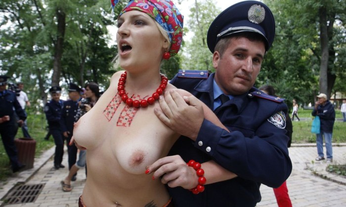 Naked beauties in the village