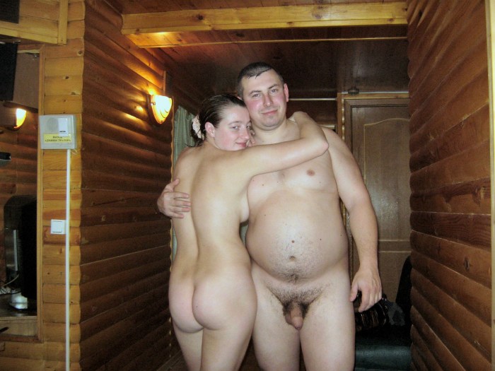 Naked mature pairs in the bath