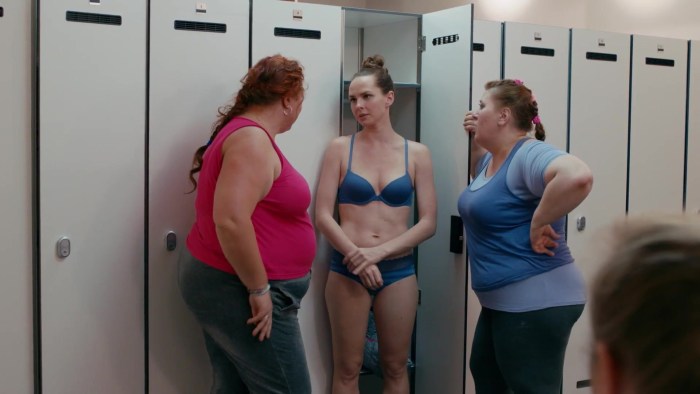 Waterfall and girl from the back