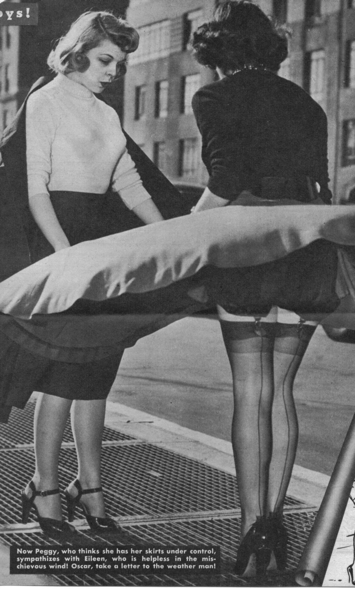 Vintage Stockings And Skirts - Peepping at Women in Their 50s (59 photos) - sex eporner pics