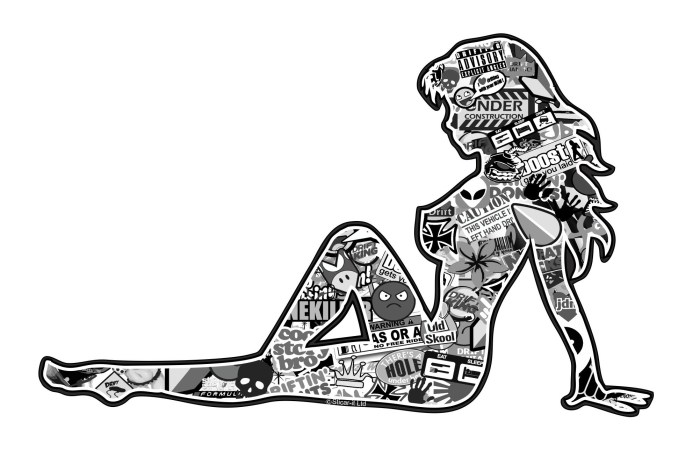 Auto stickers for girls