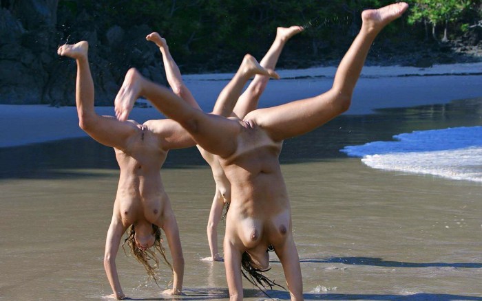 Naked funny nudists