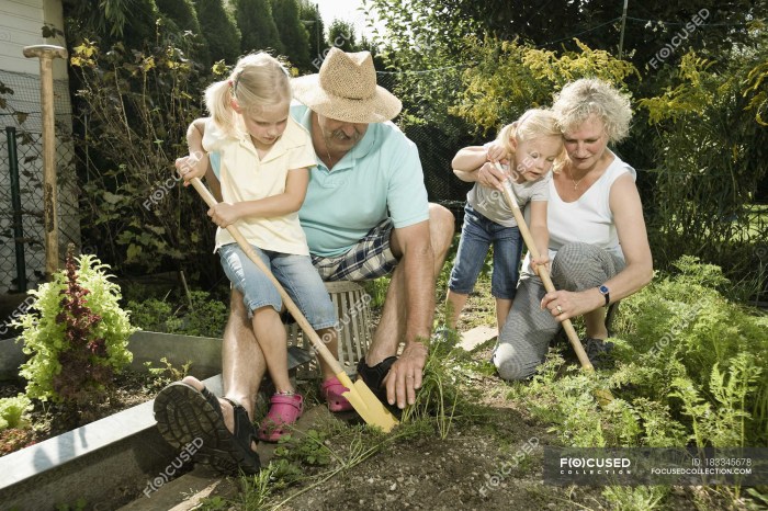 Elderly women on the bed