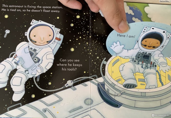 Cosmonaut repair a spaceship drawing