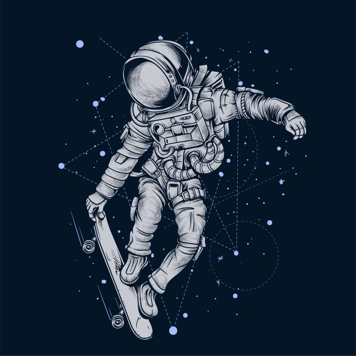 Little astronaut art