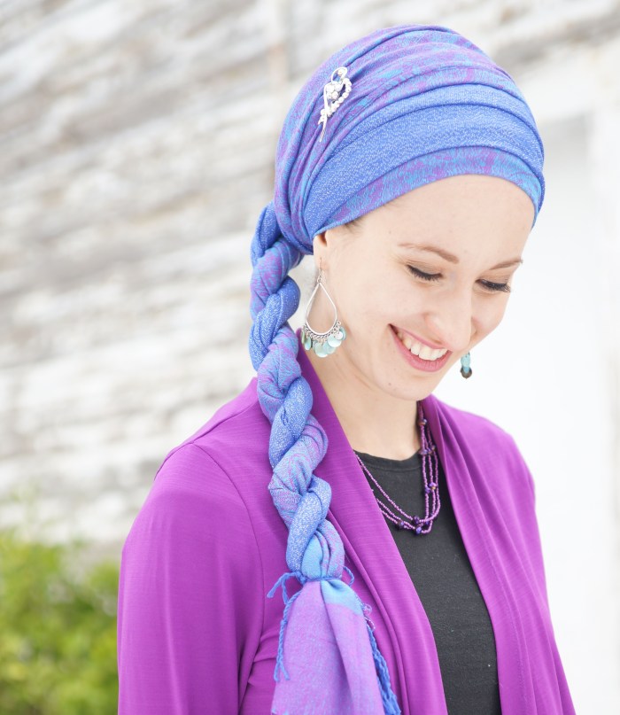 Beautiful girls in scarves
