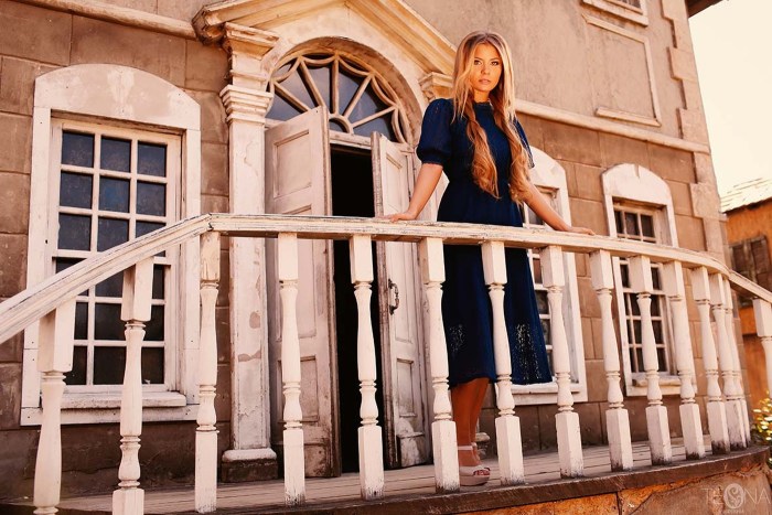 Anastasia Shunina-Mahonina in a swimsuit