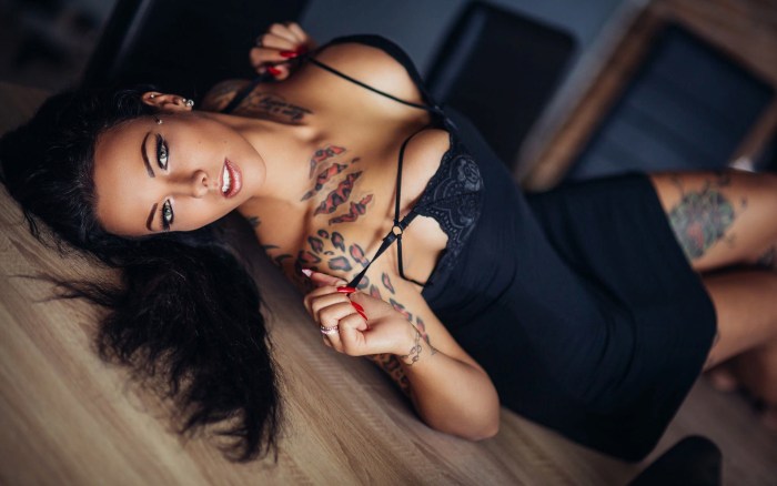 Anna Shulina in a swimsuit