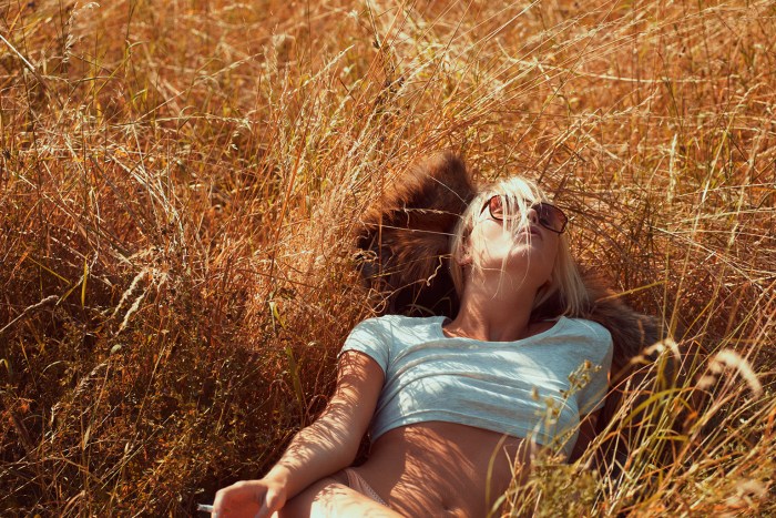 Summer the heat of the girl