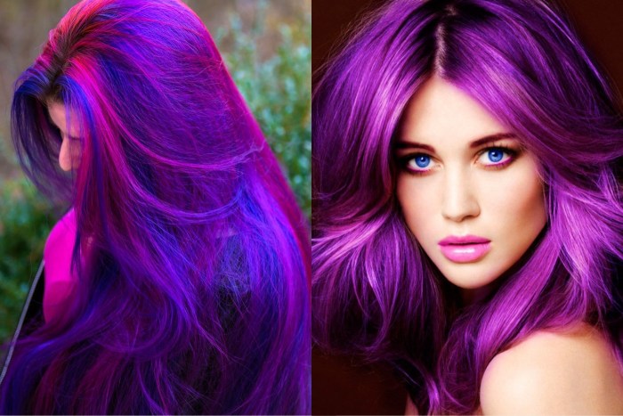 Violet hair color