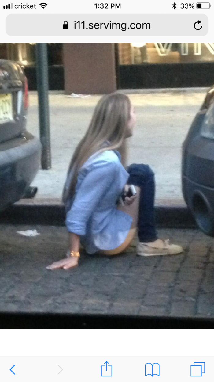 Asses of girls on the streets of the city