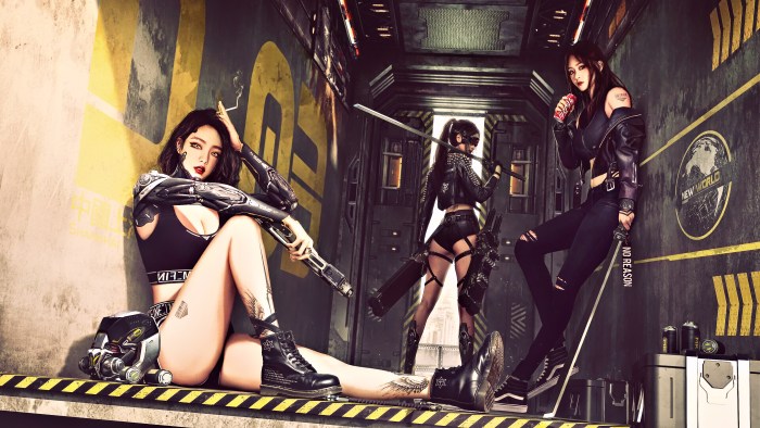 Anime on a black background