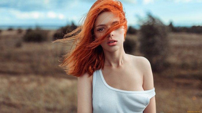Hairy red -haired girls