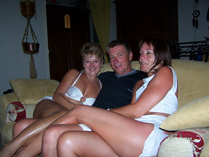 Private party of elderly swingers