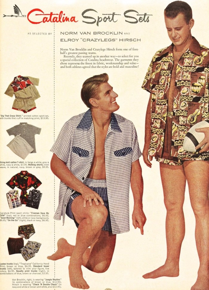Beach fashion for men retro