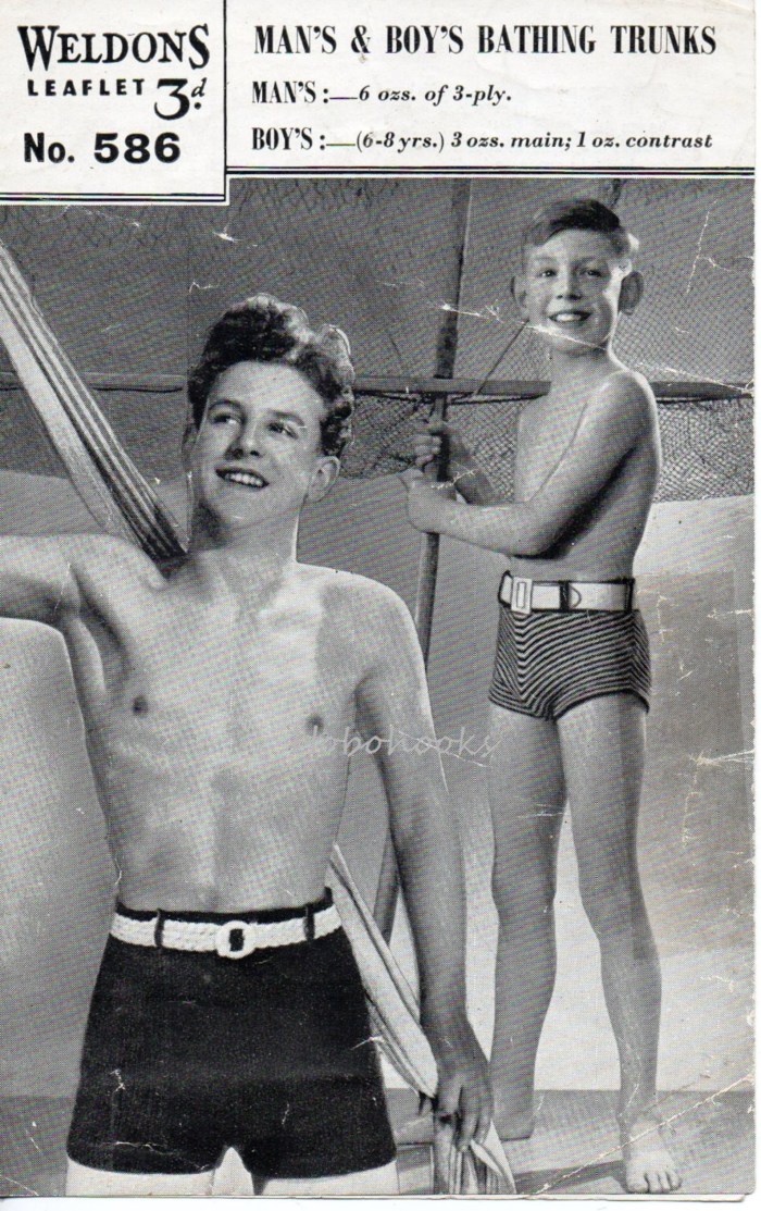 Male swimwear of the 19th century