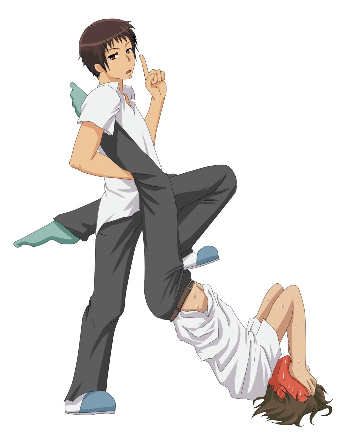 Naked Netving and Batman