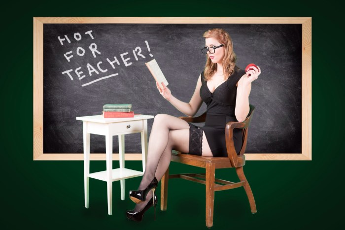 Beautiful young teachers