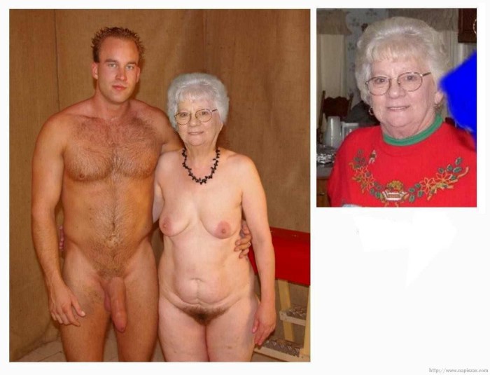 Naked elderly nudists
