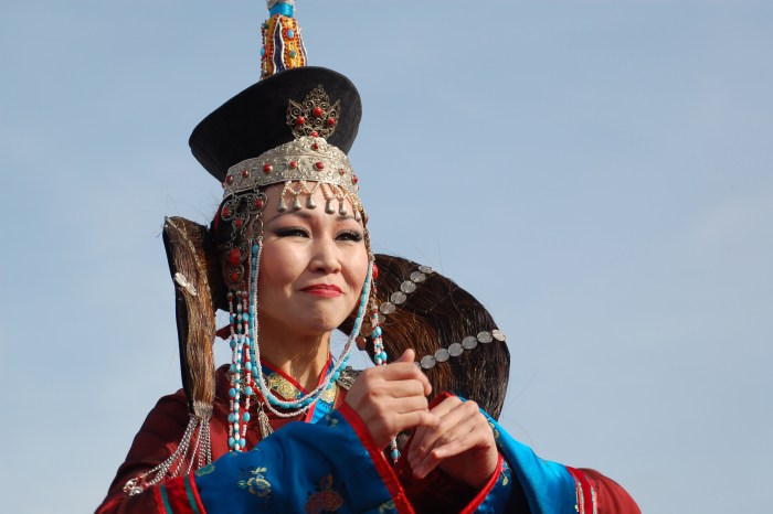 Buryat is dancing