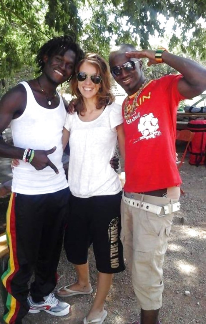 Woman with two nigers