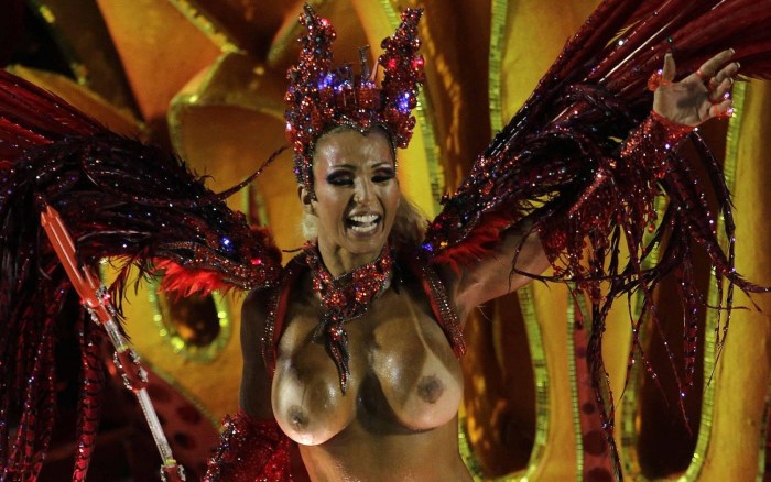 Naked Brazilians on the Carnival