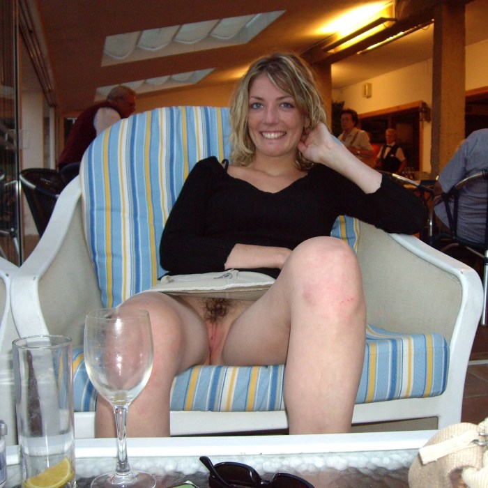 Adult ladies without panties