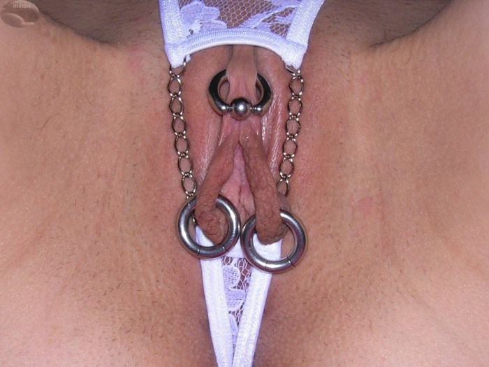Extreme piercing of the genitals