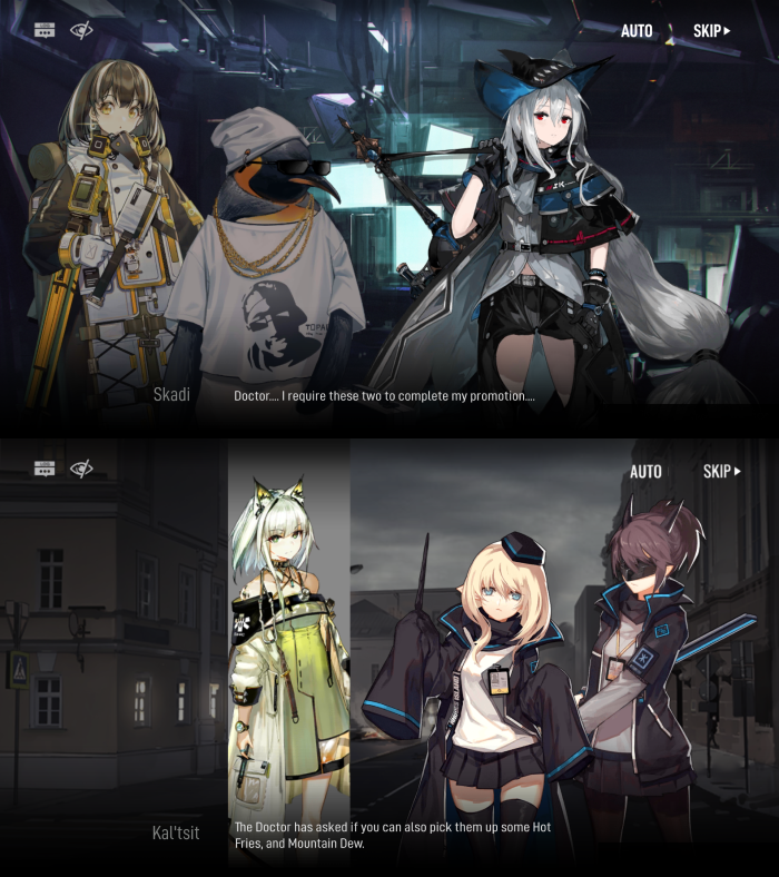 Arknights Skadi and Doctor