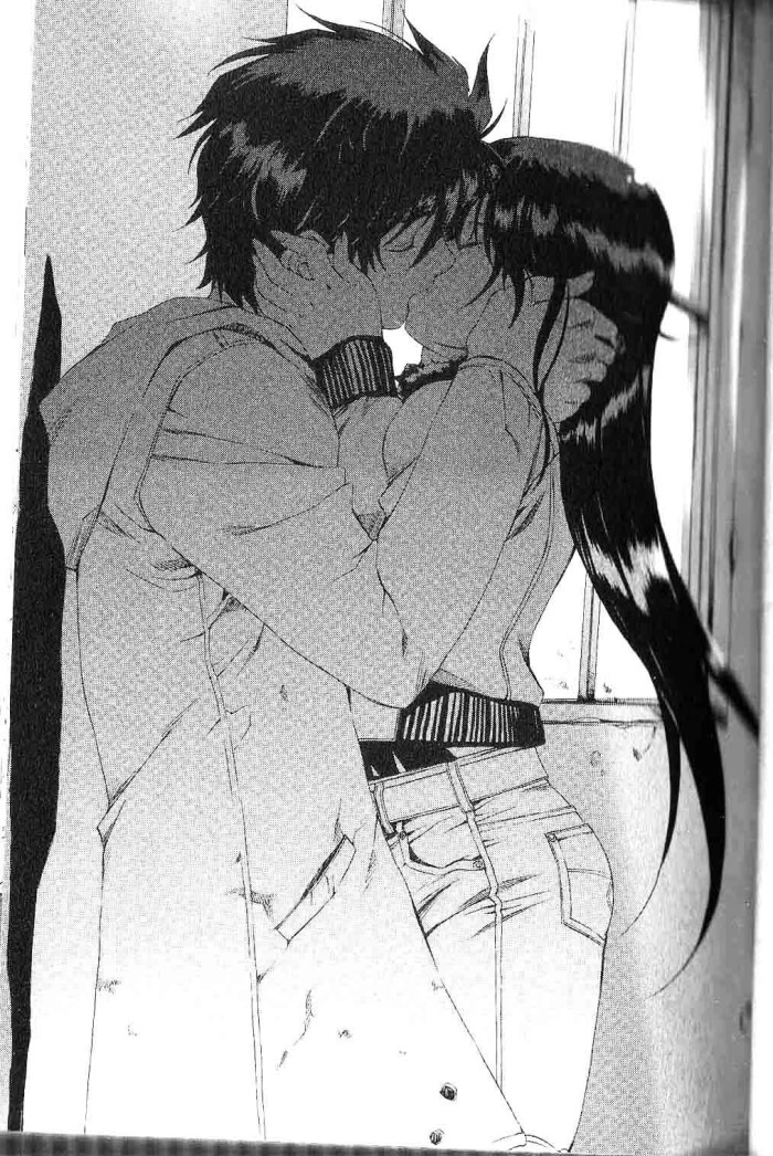 Anime passionate kiss