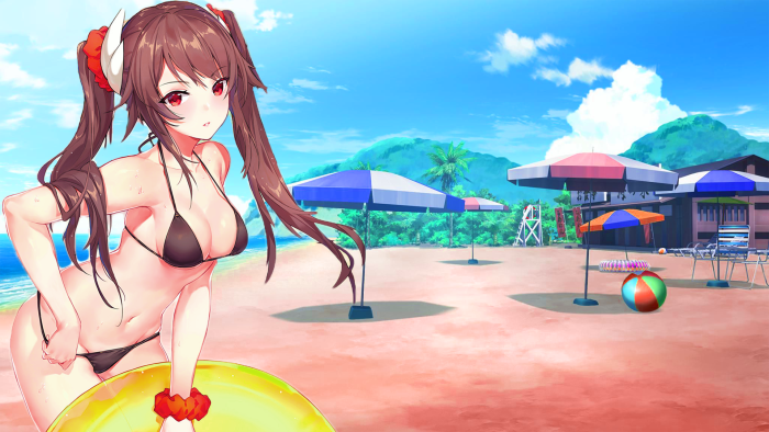 Anime girls in swimsuits