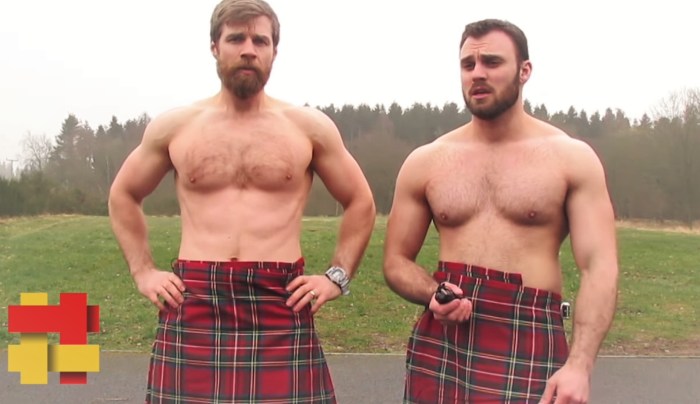 A guy in Kilt without panties
