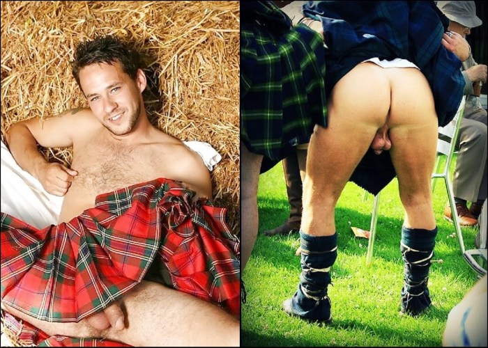Naked Scot man