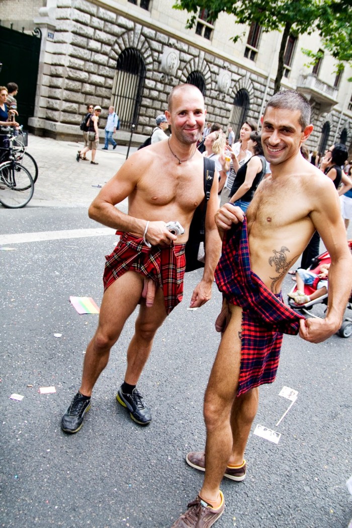 Naked Scot man