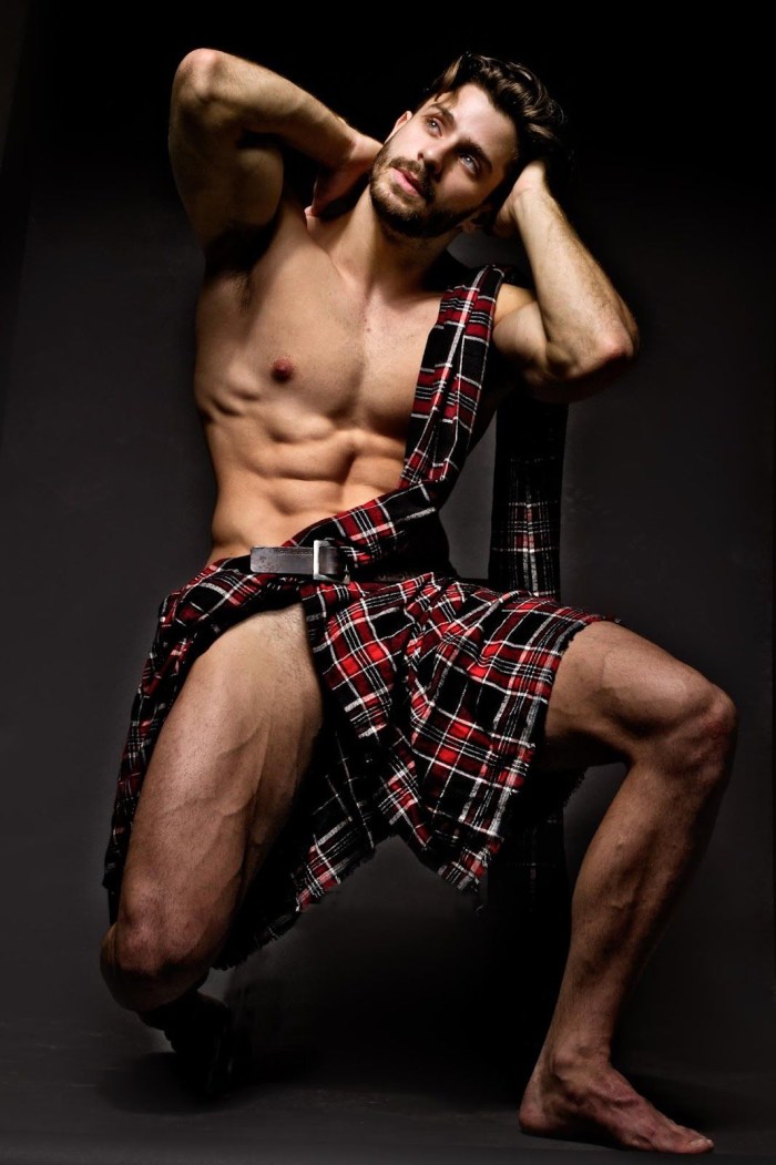 Boy in Kilt without panties