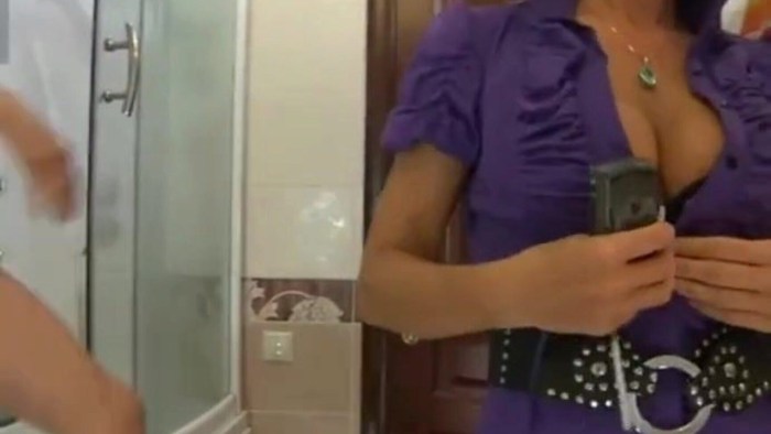 Planted Milf in the bathroom