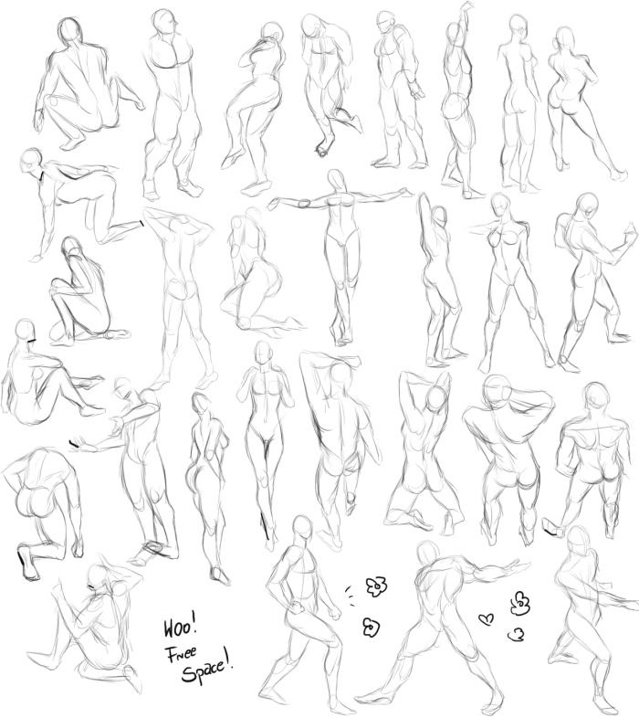 3D poses for artists