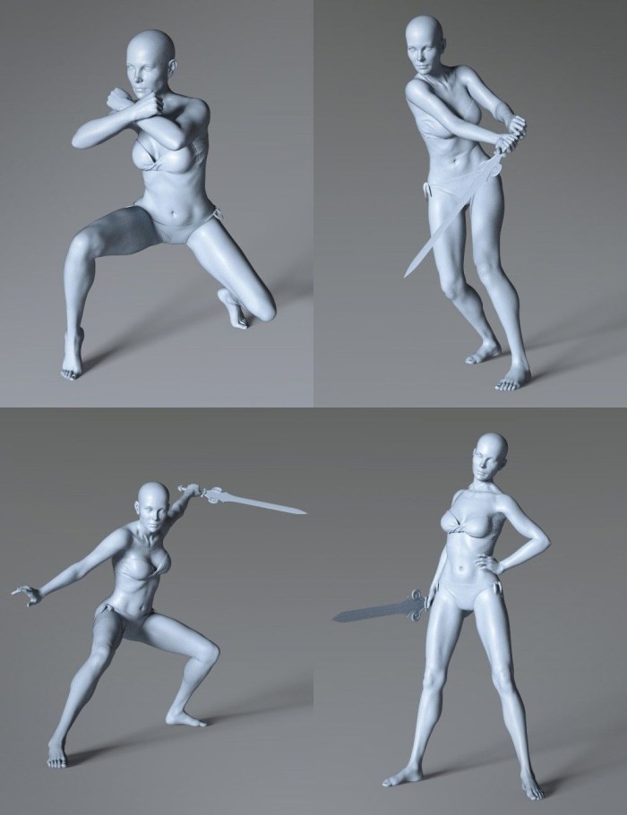 Dynamic poses of models